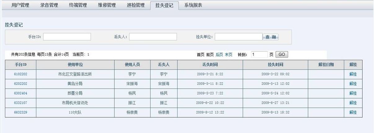 终端监控管理系统 界面截图